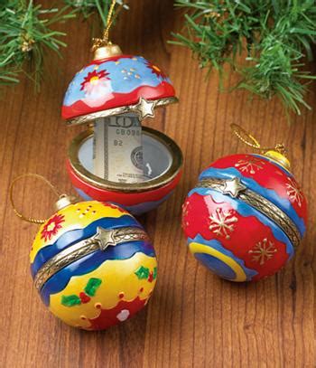 hinged gift box ornaments metal|Amazon.com: Hinged Christmas Ornaments.